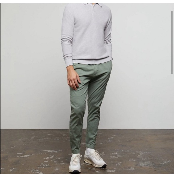 Onia All Terrain Ripstop Cotton Joggers in Sea Moss Green Men’s Small Pants. 2 - Picture 6 of 13
